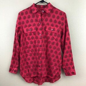 Madewell Red Button Down Shirt